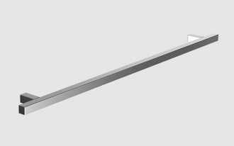 Puxador Soprano Biata Quadrado 352mm Inox Níquel Escovado