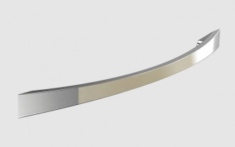 Puxador Soprano Brassi Alça Cromada 160mm Níquel Escovado 