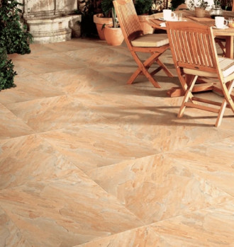Porcelanato 58x58 Quartzita Ouro Externo Tipo A Pamesa