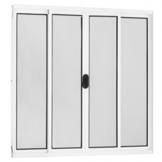 Janela Topmix Quadri 1X2.0 4 Folhas Vidro Liso Branco 