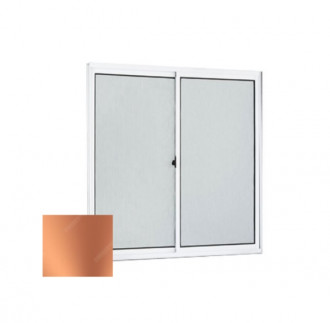 Janela Topmix 1X1 2 Folhas Vidro Liso Bronze