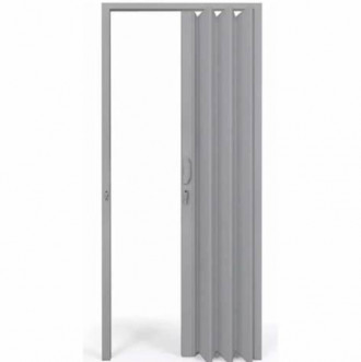 Porta Perfilplast Sanfonada 0.96X2.10 Cinza