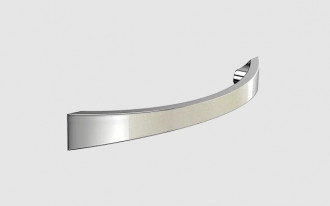Puxador Soprano Brassi Alça Cromada 96mm Níquel Escovado 