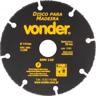 Disco Vonder de Corte para Madeira DMV110 110mm