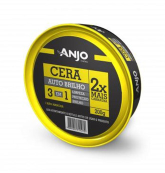 Cera Auto Brilho 3 Em 1 0.200KG Anjo 