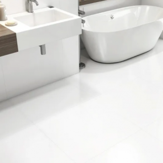 Cerâmica Arielle  68x68cm  B  Acetinado Riviera Branco Mate  