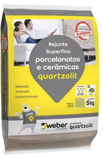 Rejunte quartzolit porcelanato cinza outono  5KG