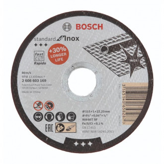 DISCO BOSCH CORTE P/INOX 4.1/2"