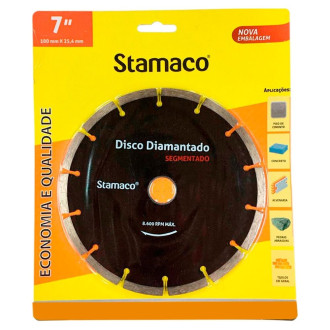 Disco Diamantado Segmentado 7” 180mm Stamaco
