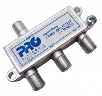 Divisor PROELETRONIC 1:3 130DB CATV 1GHZ