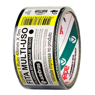Fita Silver Tape 48MMX5M Preta 960 Adelbras