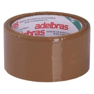 Fita Empacotamento Qualitape Marrom 48mm X 50m Adelbras