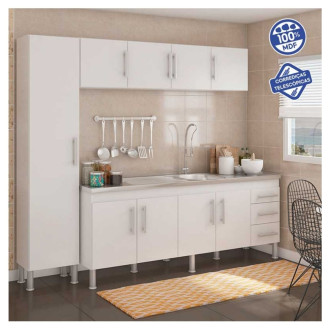 GABINETE DE COZINHA FLEX 1.94M BRANCO MGM