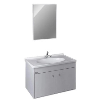 GABINETE BANHEIRO KIT ALURE 41X57CM BRANCO POLICLASS