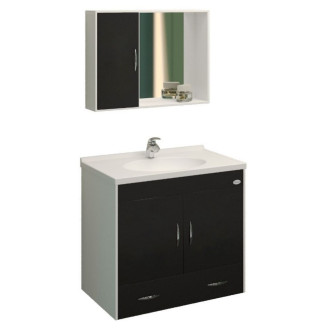  Gabinete Avant Kit 54x61 Preto Policlass