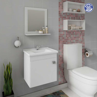Gabinete Iris Kit 44Cm Branco MGM