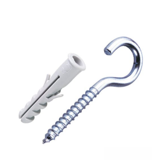 Gancho Inox com bucha com Anel 10mm 2 unidades Bemfixa