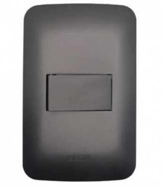 Interruptor romazi conoa simples preto 10A 