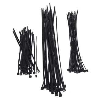 Kit de Abraçadeiras de Nylon 100mm, 150mm e 200mm Preta 70 Peças Bemfixa