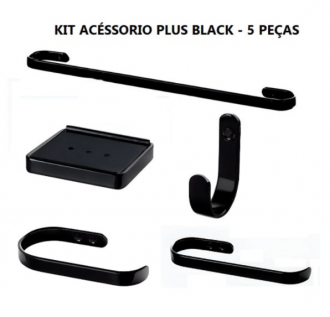 Kit kelly plus 3704 5 peças preto 