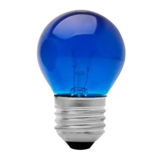 lâmpada Bolinha 15W Azul Brasfort
