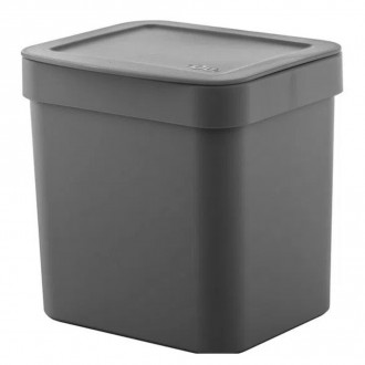 Lixeira Para Pia De Cozinha Trium 4,7 Litros Chumbo OU