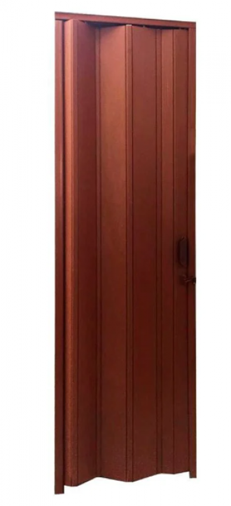 Porta perfilplast sanfonada marrom 0.84X2.10