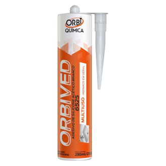 Orbived Adesivo Slicone Acetico 250G Branco Orbi