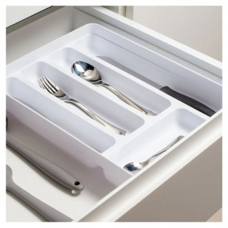 Organizador de Talheres Logic 35x27x5,5cm Branco OU