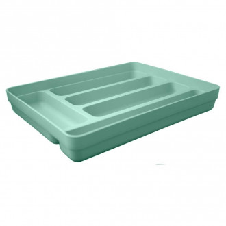 Organizador de Talheres Logic 35x27x5,5cm Verde OU
