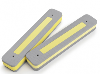 Protetor bemfixa de para choque cinza e amarelo