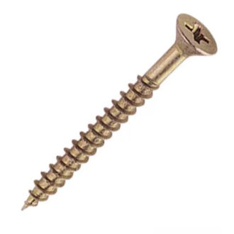 Parafuso com Cabeça Chata Fenda Phillips 3.5 x 14 mm para Aglomerado e MDF 20 Unidades Bem Fixa