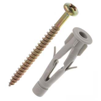 Parafuso Fenda Phillips Cabeça Panela com Bucha BXB 10mm com 4 unidades Bemfixa