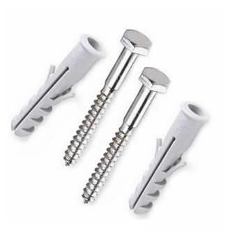 Parafuso Sextavado com Bucha de Nylon com Anel 10mm com 2 unidades Bemfixa