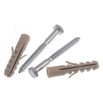 Parafuso Sextavado com Bucha de Nylon Sem Anel 10mm com 2 unidades Bemfixa