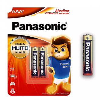 Pilha Panasonic C/2  Alcalina Palito POWER AAA