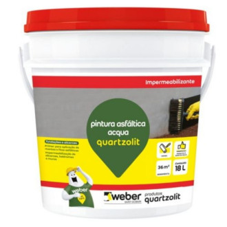 Pintura Quartzolit Asfáltica Acqua 18L