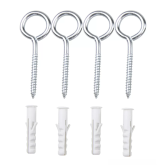 Pitão Zincado com Bucha 6mm com 4 unidades Bemfixa
