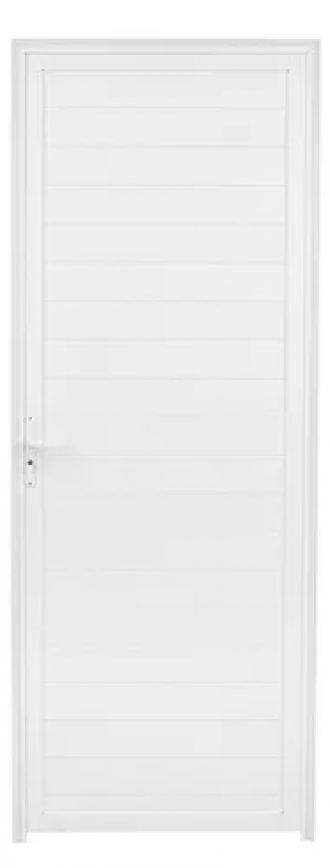 Porta quality lambri direita branca 210X90 