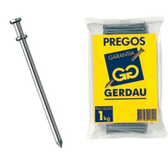 Prego Duas Cabeças 18x27 1KG Gerdau