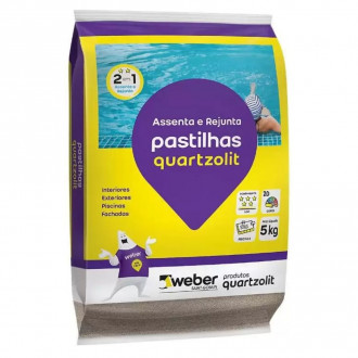 ARGAMASSA PASTILHA BRANCA 5KG QUARTZOLIT