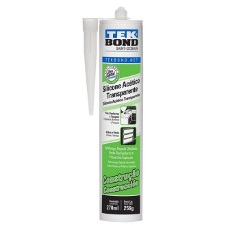 Silicone Acético 256G Transparente Tekbond 