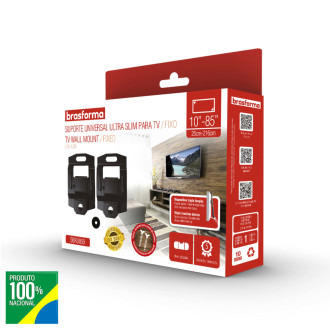Suporte Ultra Slim 10 A 85 Polegadas Fixo Brasforma 