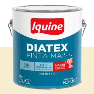 Tinta Diatex Acrílico Fosco Pérola 3.6L Iquine 