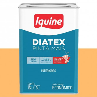 TINTA DIATEX ACRILICA FOSCA CROMO 18L IQUINE