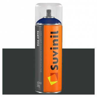 Tinta Spray Sua Arte Brilhante Preto 400ml Suvinil