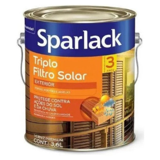 Verniz Sparlack Triplo Filtro Solar Brilhante 3.6L