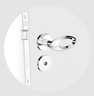 Fechadura soprano open golf cromado WC ROS22